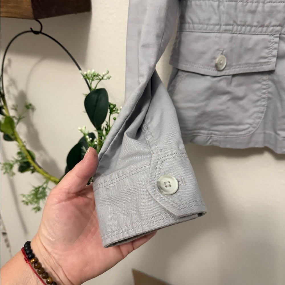 LOFT Women's Utility Jacket in Gray - Picture 4 of 8
